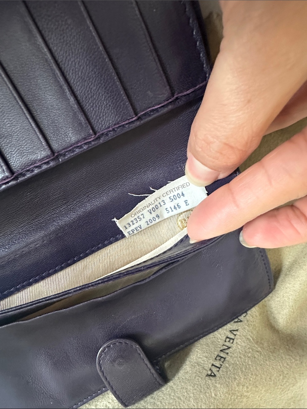 Bottega Veneta Purple wallet - Picture 10 of 10
